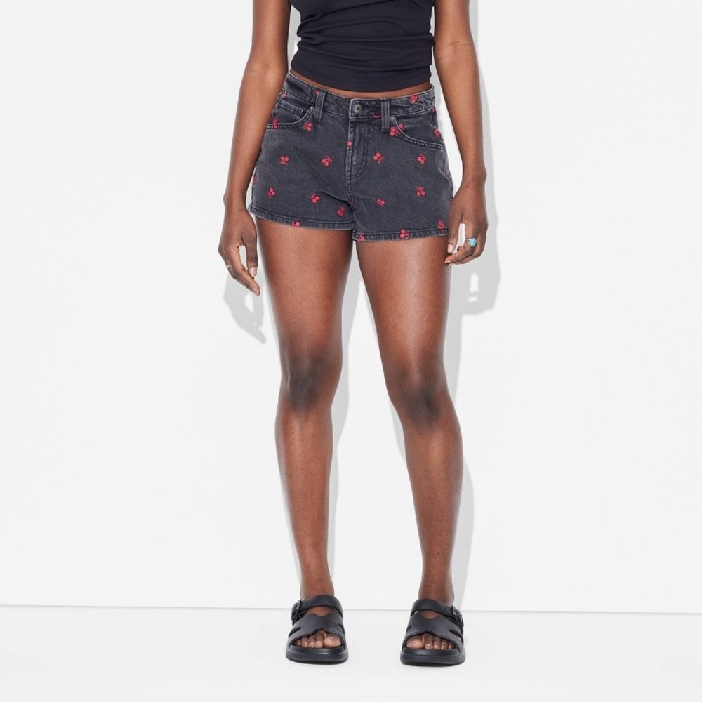 Stylish Black Denim  Shorts